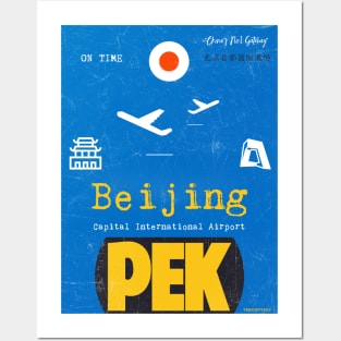 PEK airport Beijing China Posters and Art